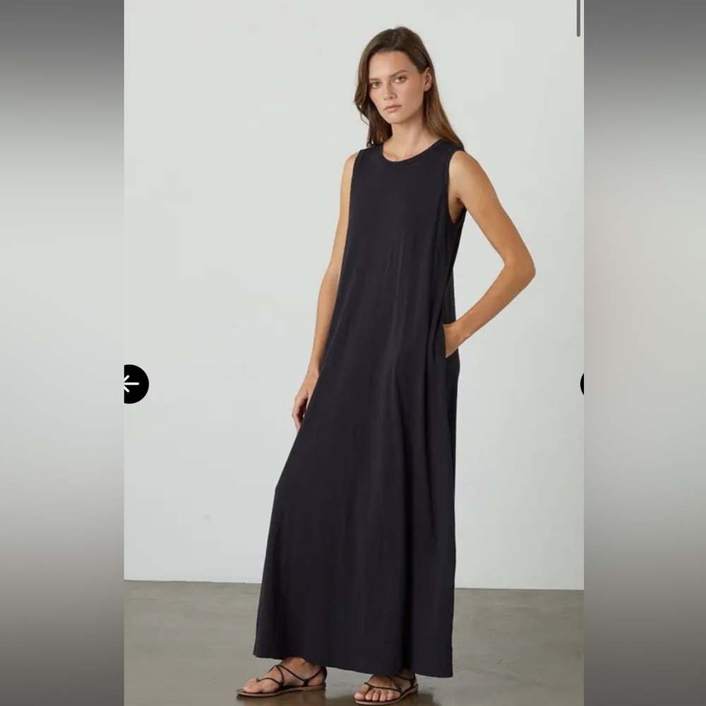 Velvet by Graham & Spencer Black Maxi Dress